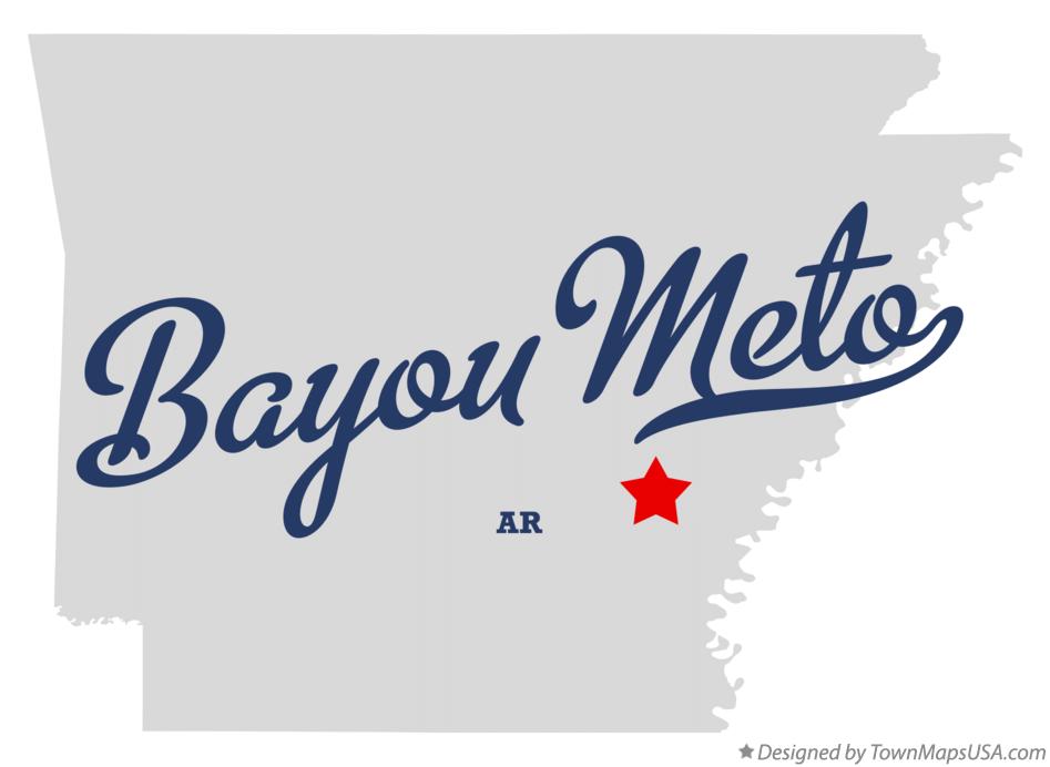 Map of Bayou Meto Arkansas AR