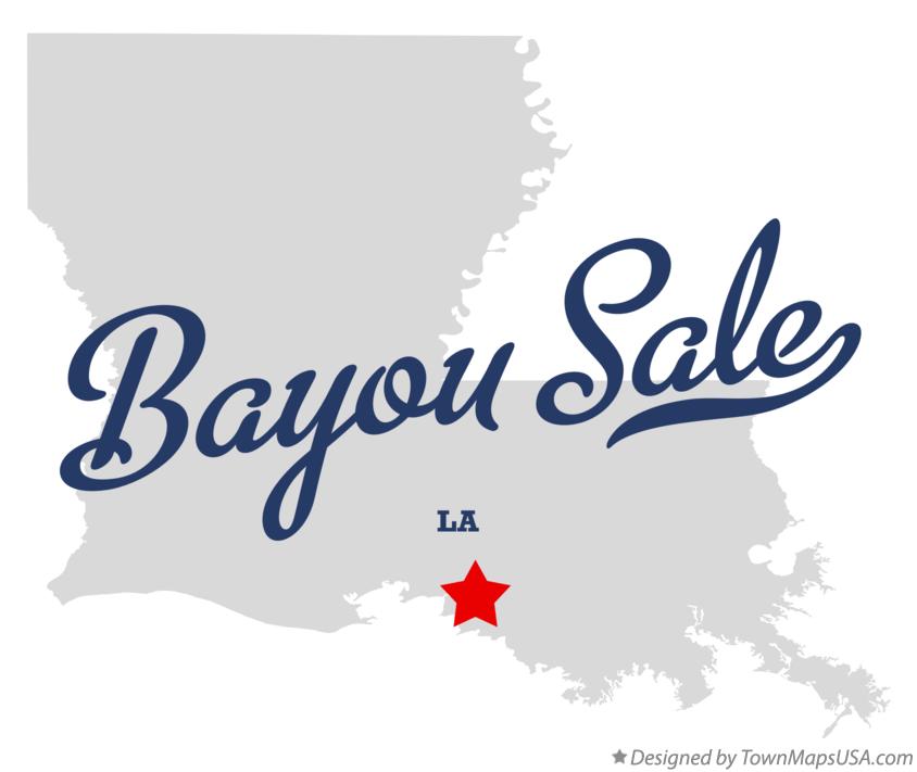 Map of Bayou Sale Louisiana LA