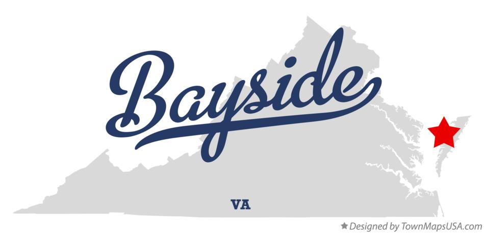 Map of Bayside Virginia VA