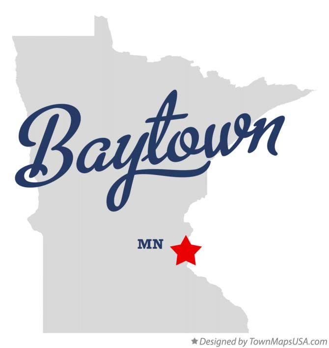 Map of Baytown Minnesota MN