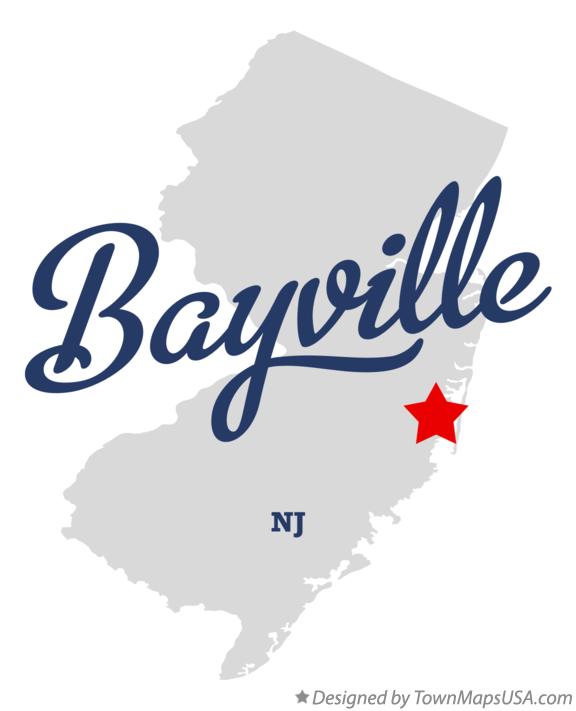 Map of Bayville New Jersey NJ