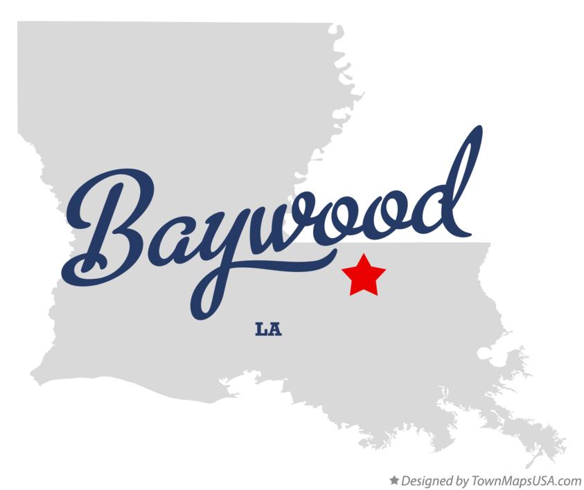 Map of Baywood Louisiana LA