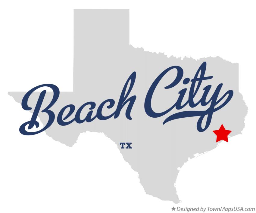 Map of Beach City Texas TX