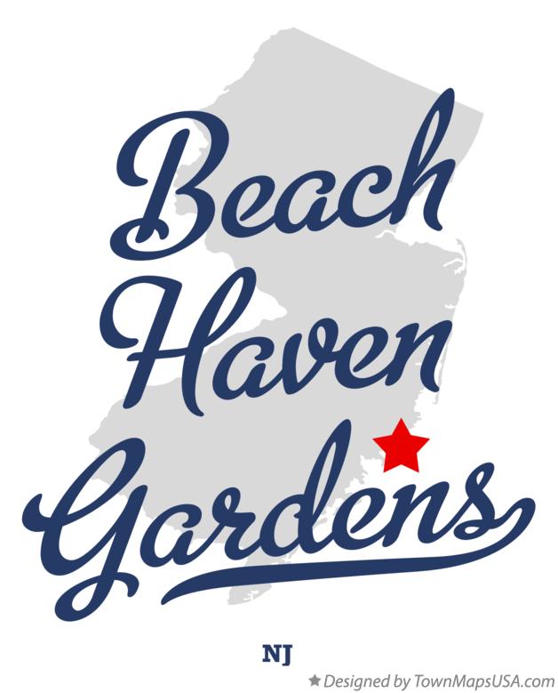 Map of Beach Haven Gardens New Jersey NJ