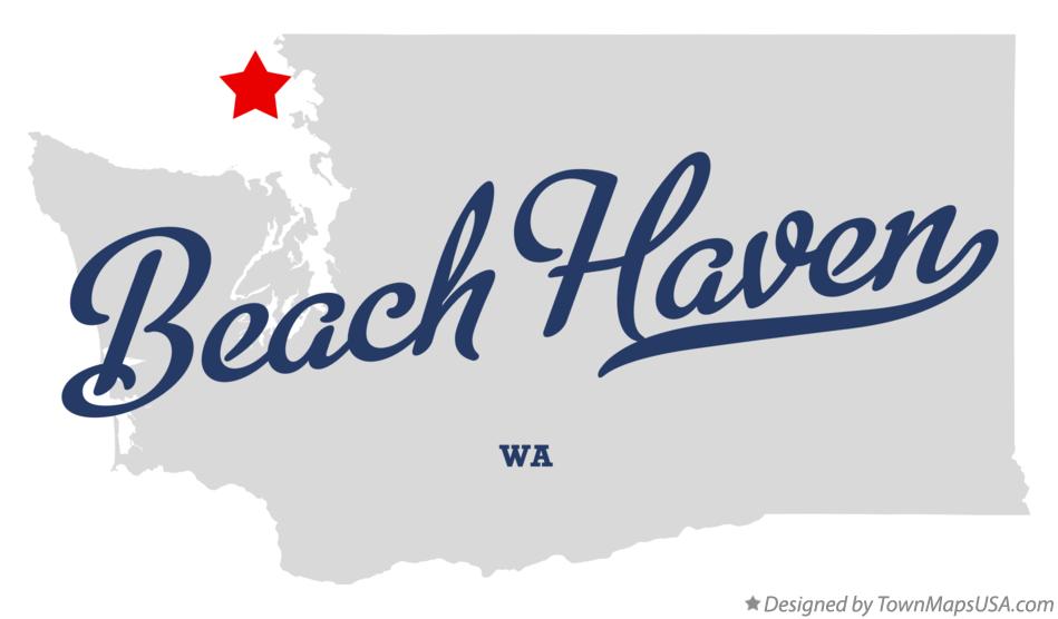 Map of Beach Haven Washington WA