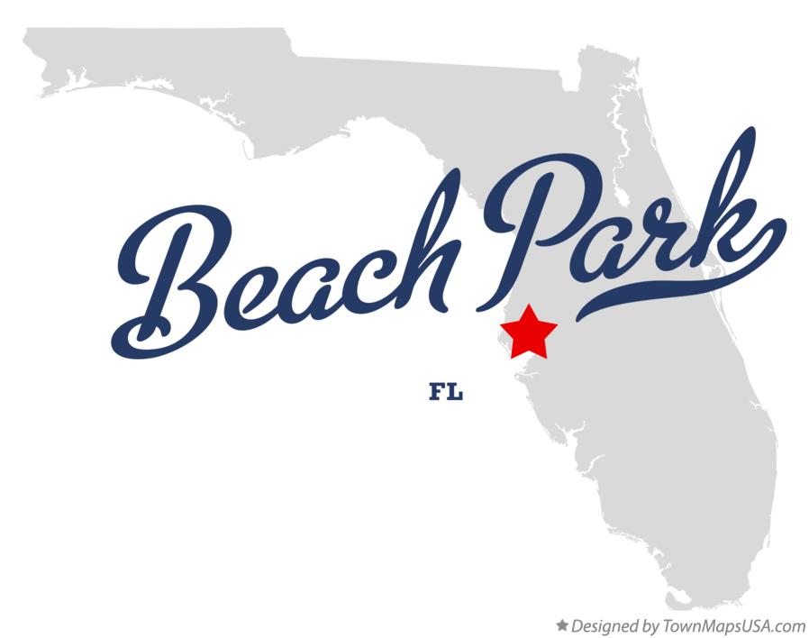 Map of Beach Park Florida FL