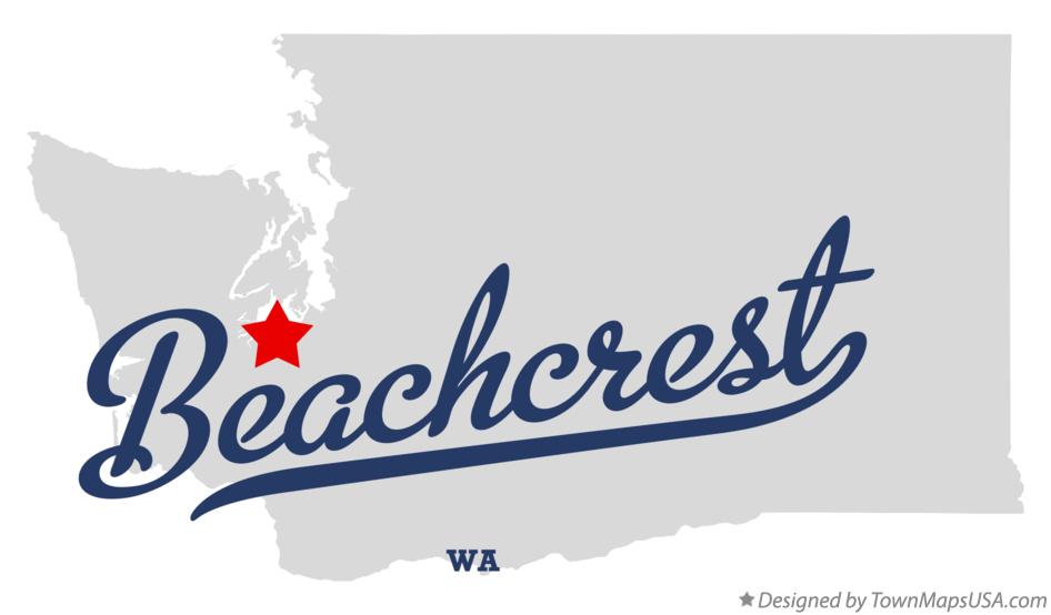 Map of Beachcrest Washington WA