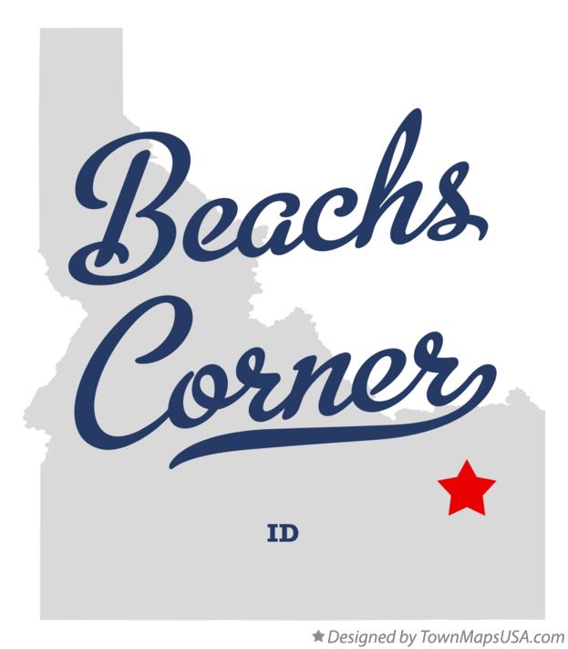 Map of Beachs Corner Idaho ID