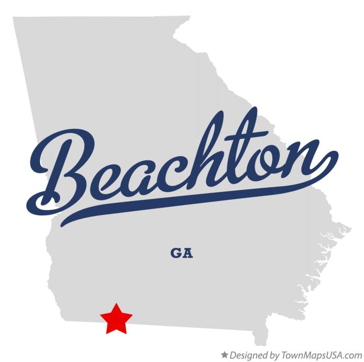 Map of Beachton Georgia GA