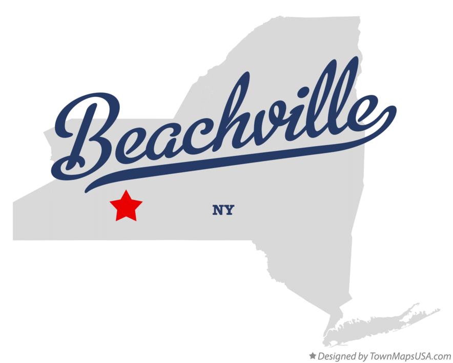 Map of Beachville New York NY