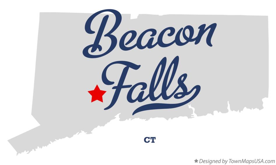 Map of Beacon Falls Connecticut CT