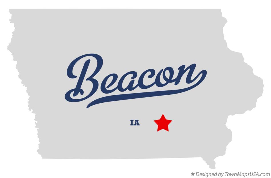 Map of Beacon Iowa IA