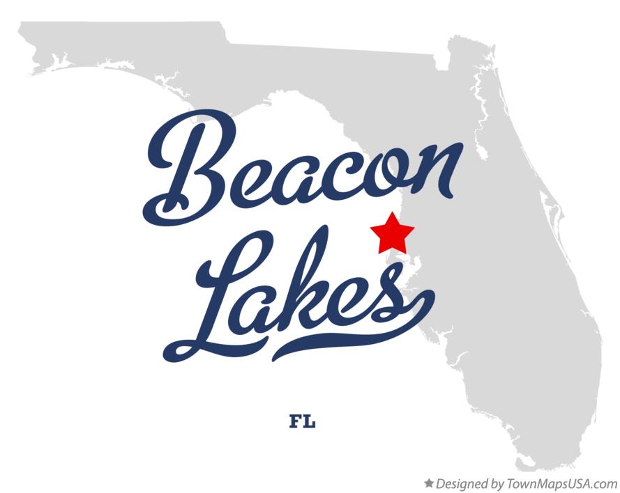 Map of Beacon Lakes Florida FL