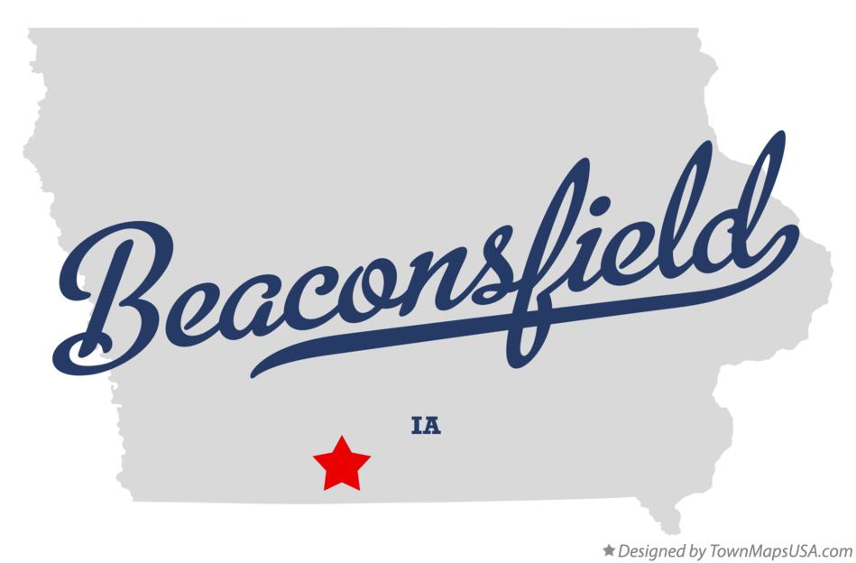 Map of Beaconsfield Iowa IA