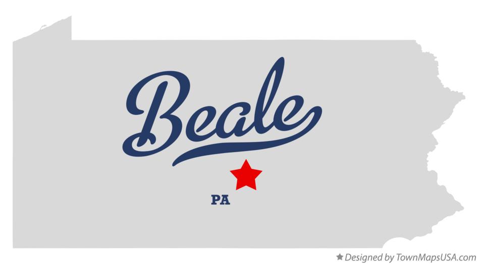 Map of Beale Pennsylvania PA