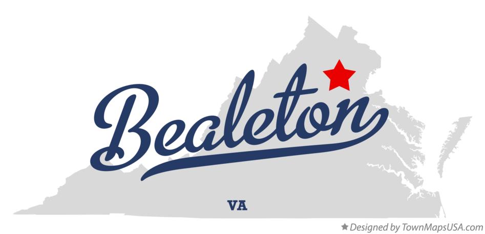 Map of Bealeton Virginia VA