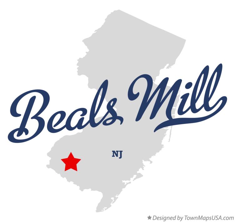Map of Beals Mill New Jersey NJ