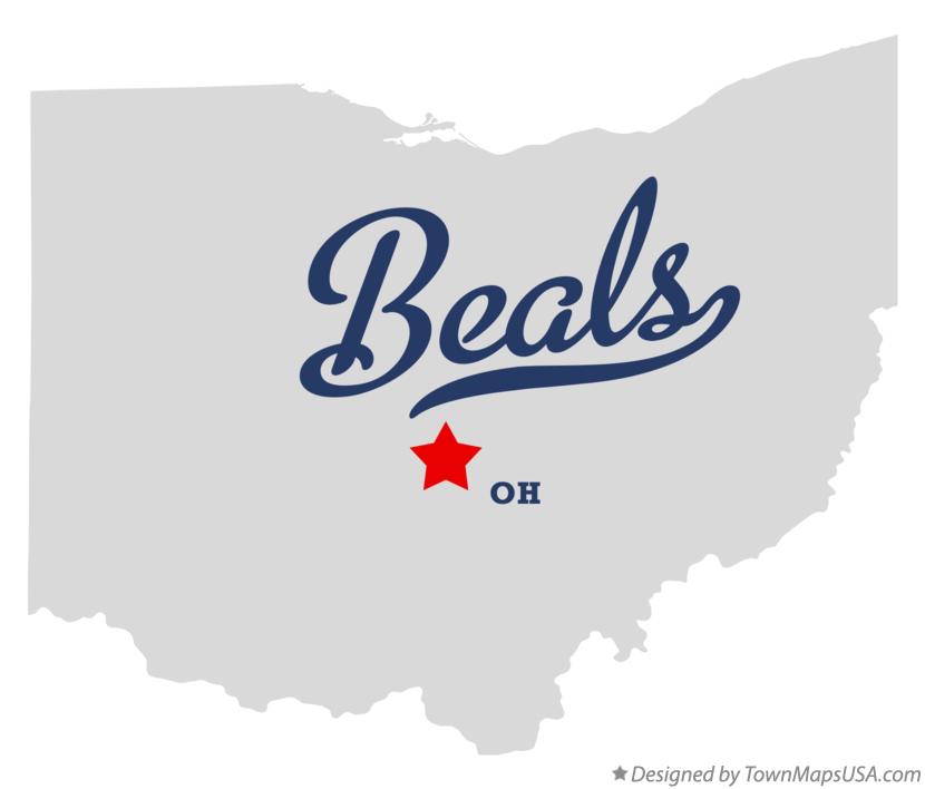 Map of Beals Ohio OH