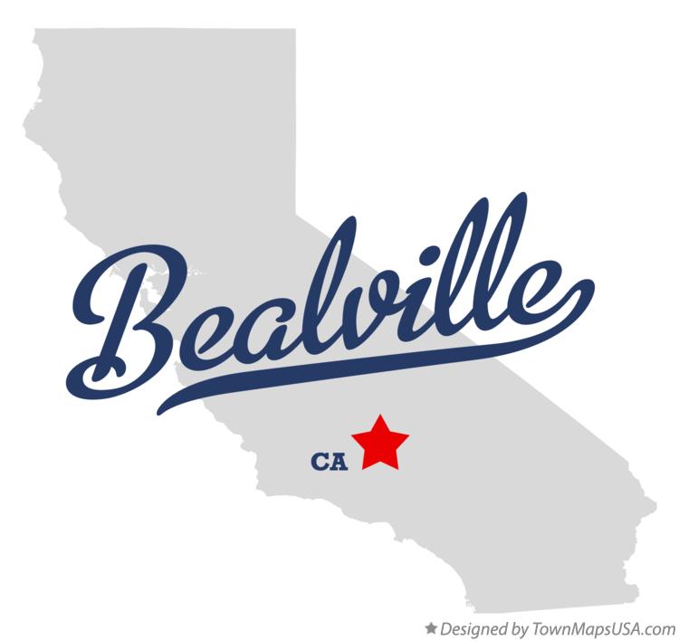 Map of Bealville California CA