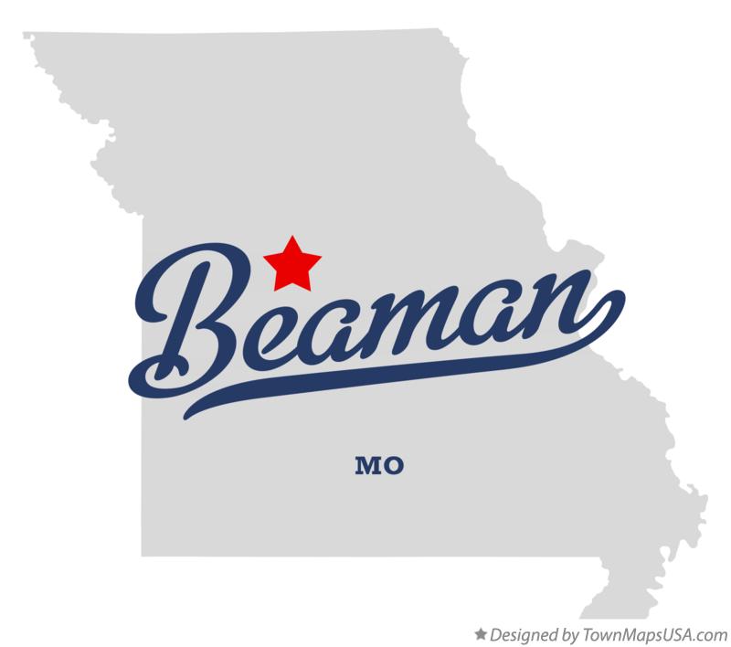 Map of Beaman Missouri MO