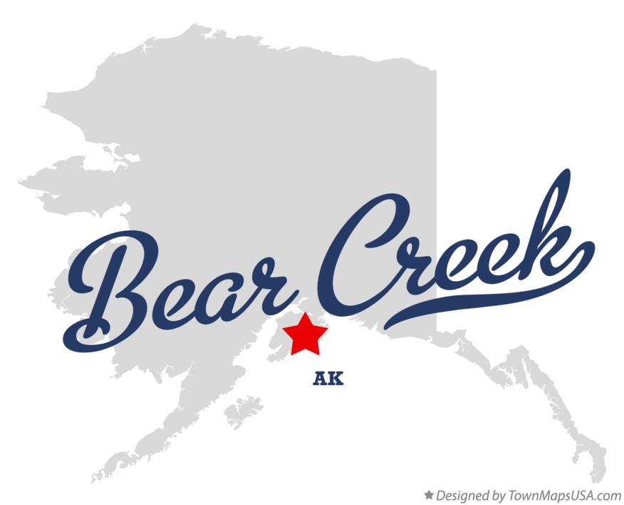 Map of Bear Creek Alaska AK