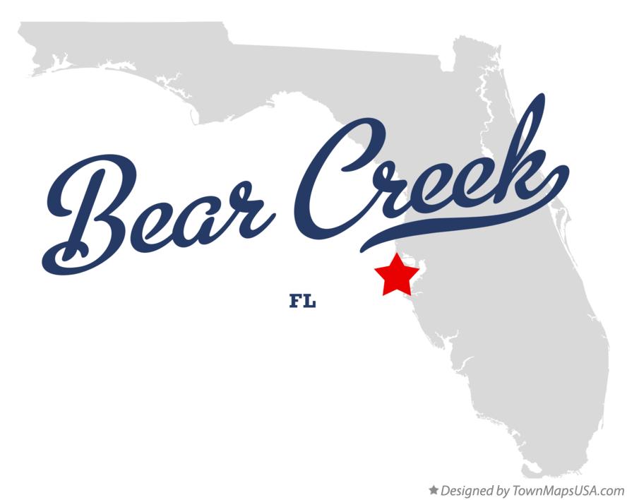 Map of Bear Creek Florida FL