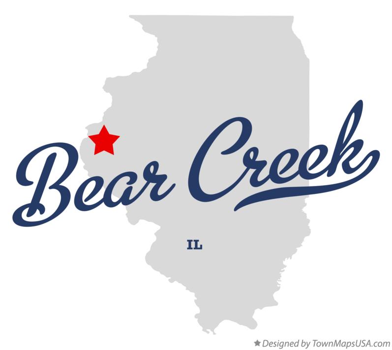 Map of Bear Creek Illinois IL