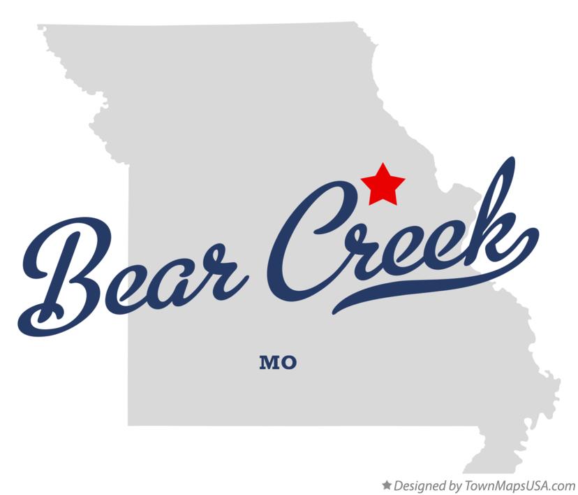 Map of Bear Creek Missouri MO