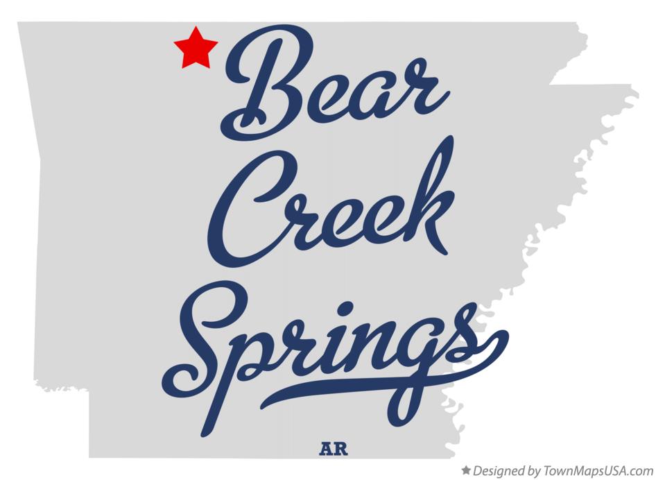 Map of Bear Creek Springs Arkansas AR