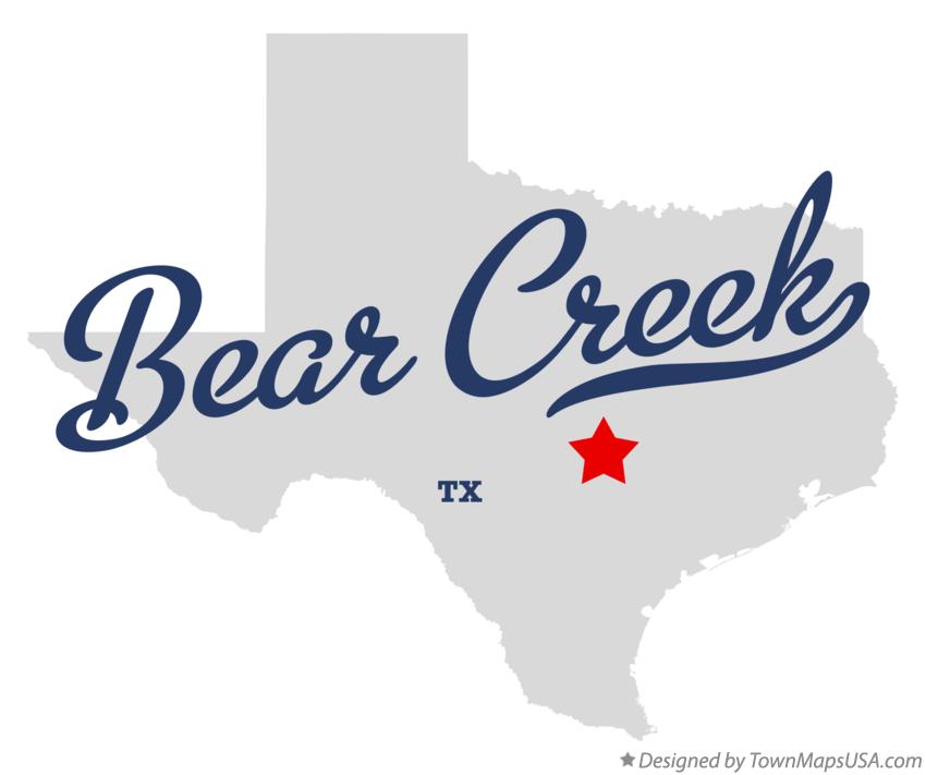 Map of Bear Creek Texas TX