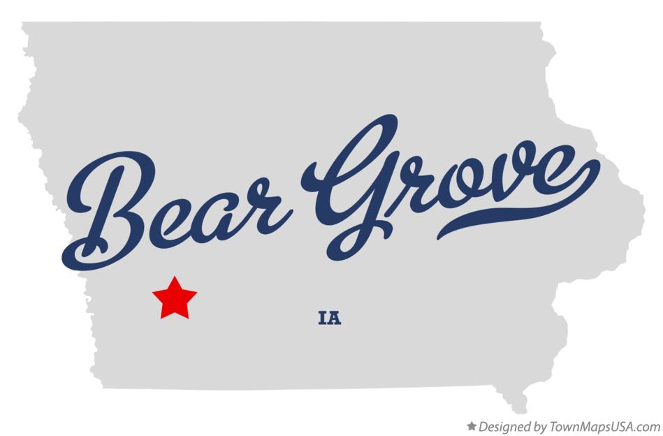 Map of Bear Grove Iowa IA