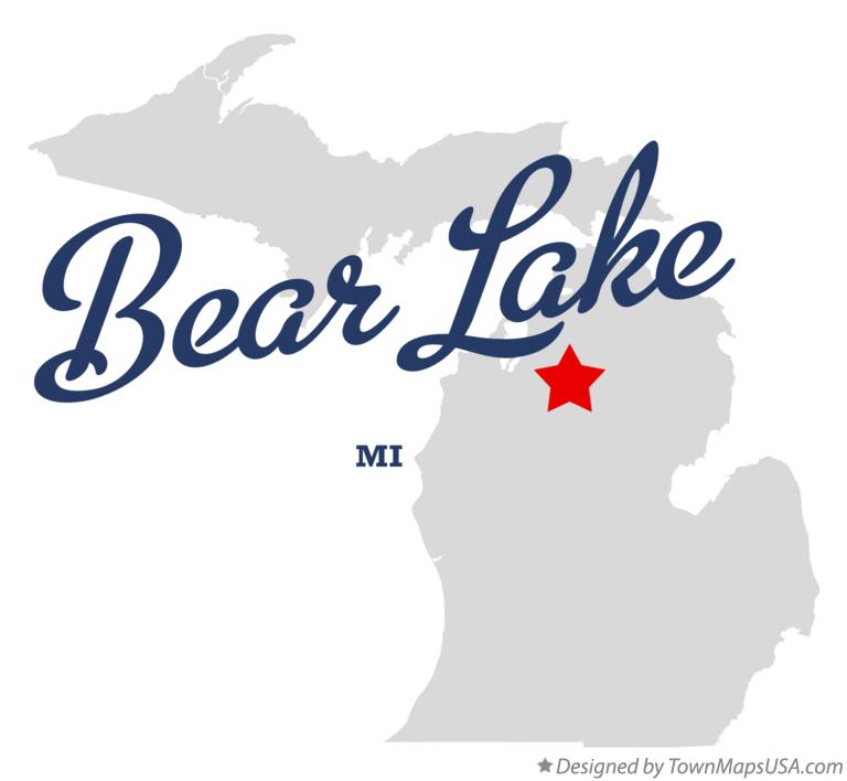 Map of Bear Lake Michigan MI