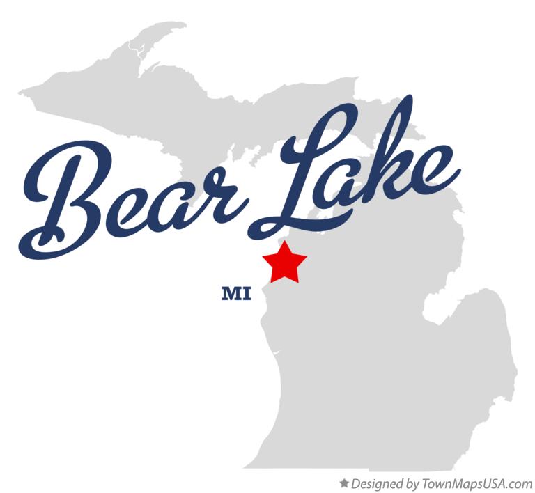 Map Of Bear Lake Manistee County Mi Michigan