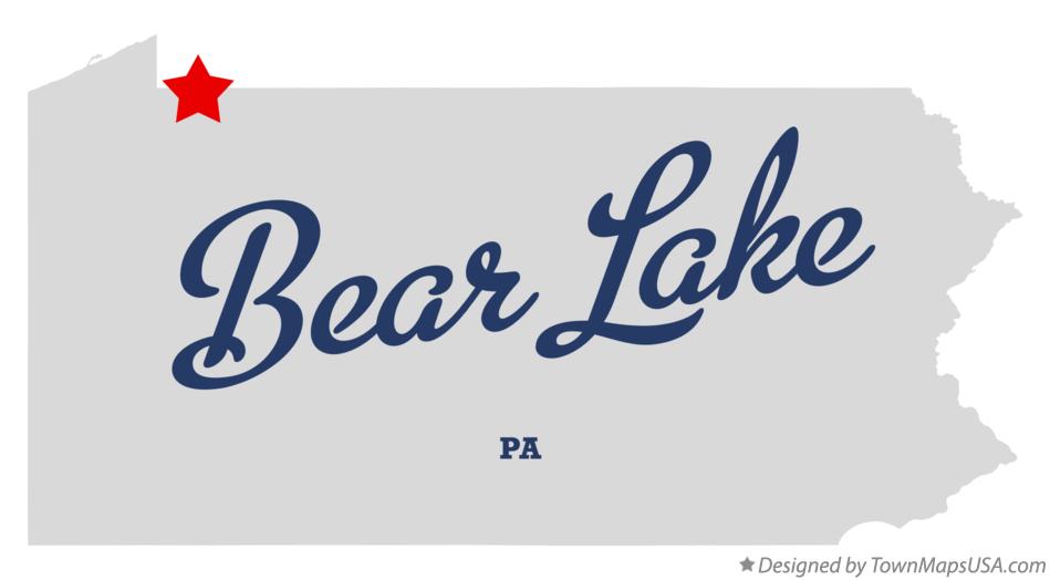 Map of Bear Lake Pennsylvania PA
