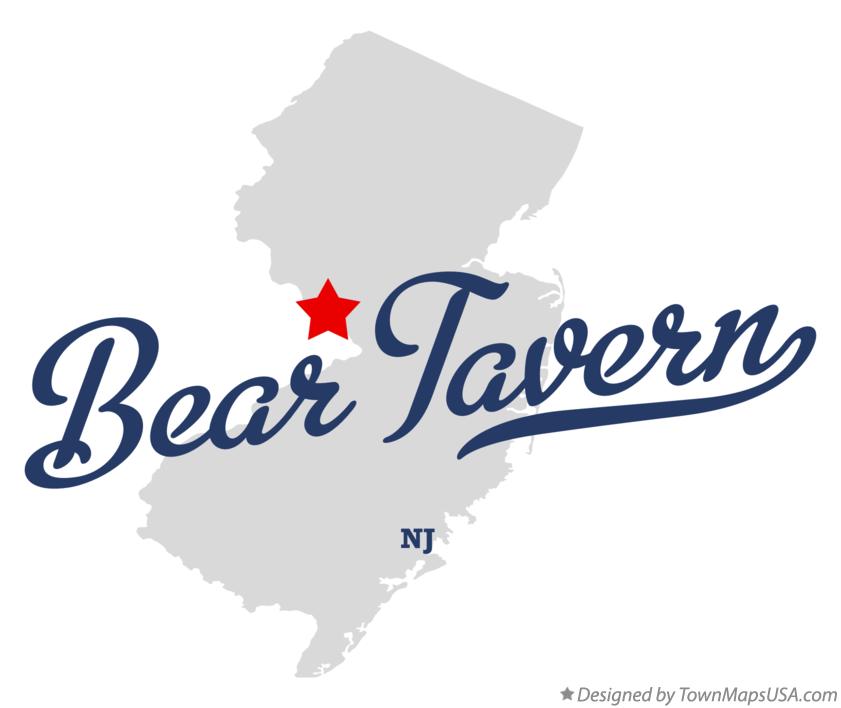 Map of Bear Tavern New Jersey NJ