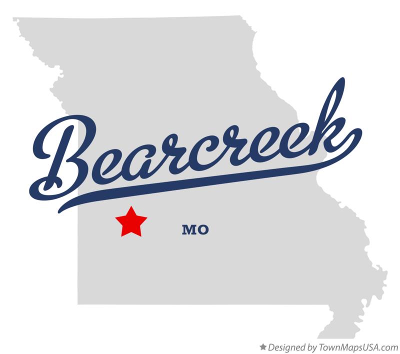 Map of Bearcreek Missouri MO