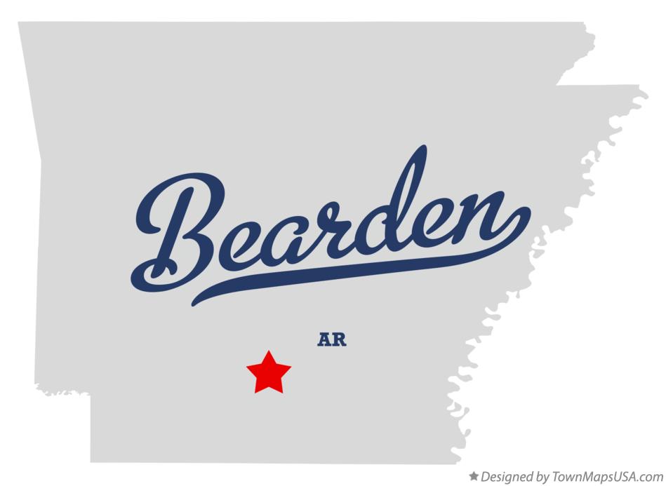 Map of Bearden Arkansas AR