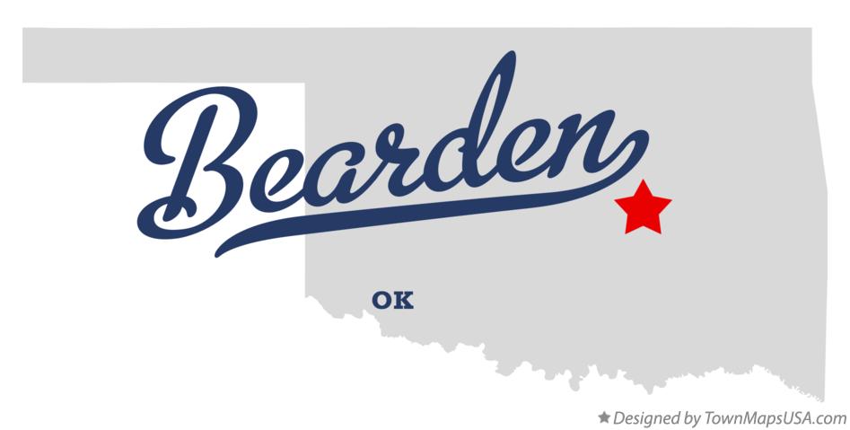Map of Bearden Oklahoma OK