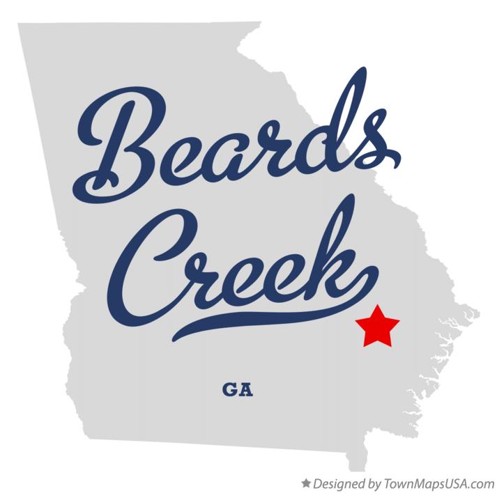 Map of Beards Creek Georgia GA