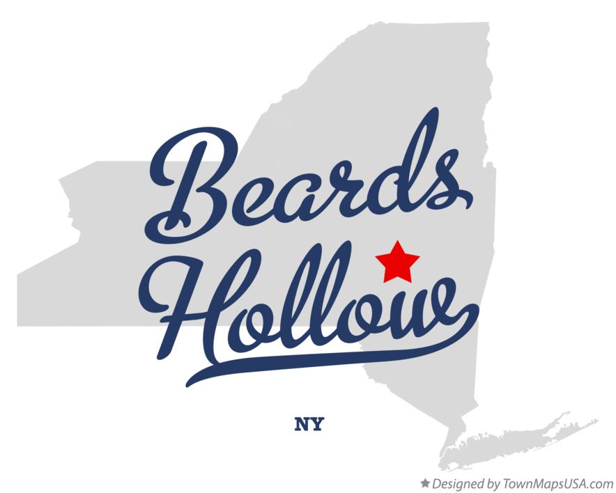 Map of Beards Hollow New York NY