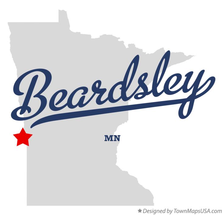 Map of Beardsley Minnesota MN