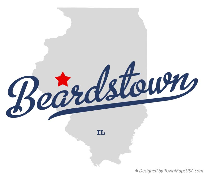 Map of Beardstown Illinois IL