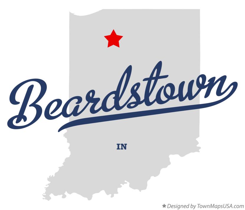 Map of Beardstown Indiana IN