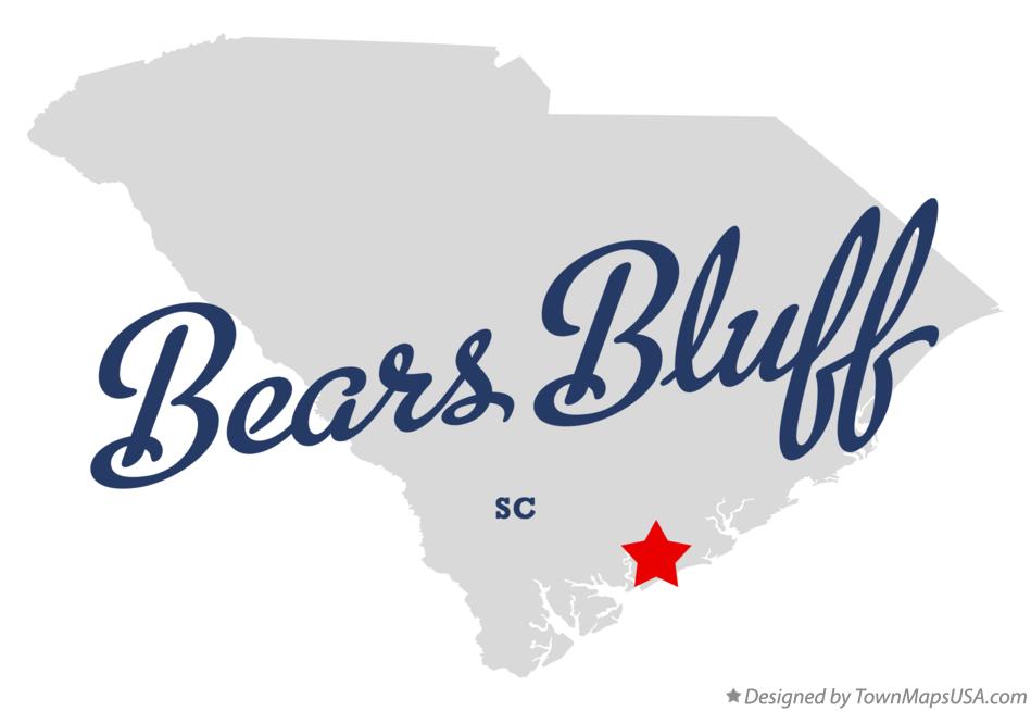 Map of Bears Bluff South Carolina SC