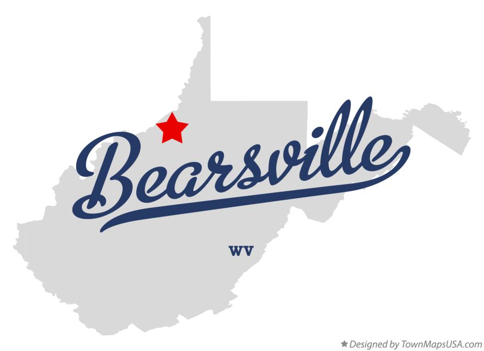 Map of Bearsville West Virginia WV