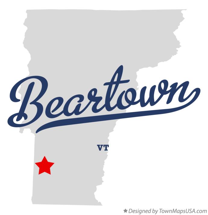 Map of Beartown Vermont VT