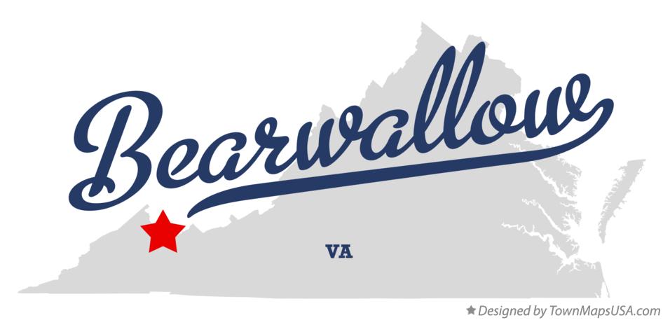 Map of Bearwallow Virginia VA
