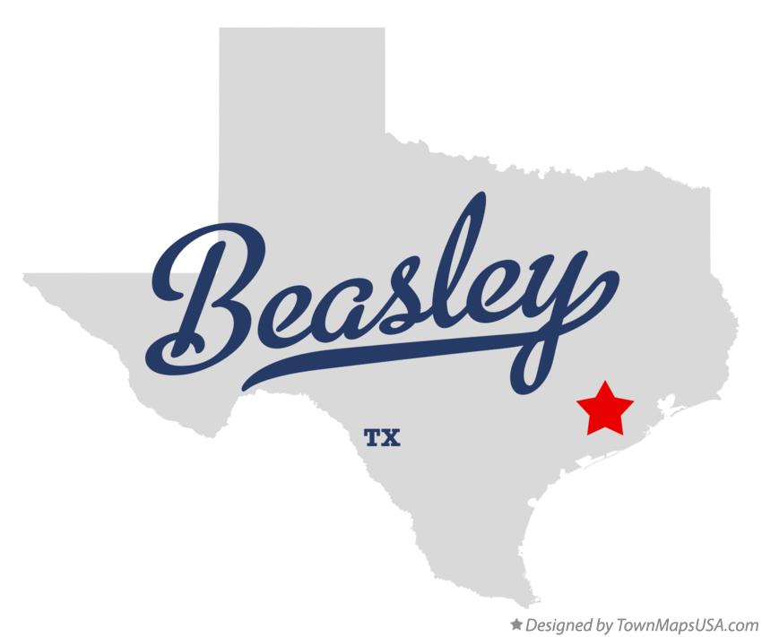 Map of Beasley Texas TX
