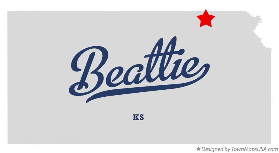 Map of Beattie Kansas KS