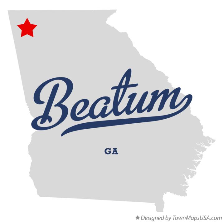 Map of Beatum Georgia GA